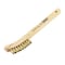 Forney Scratch Brush With Curved Handle, Brass, 2 X 9 Rows 70491 - alternate 1
